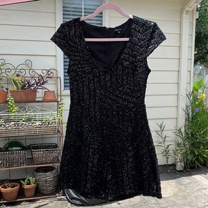 Sequin Black Romper